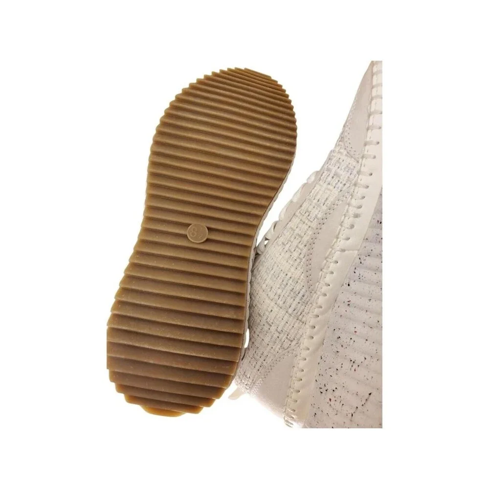 Universal Thread Womens White Tweed Platform Sneakers Shoes  Memory Foam